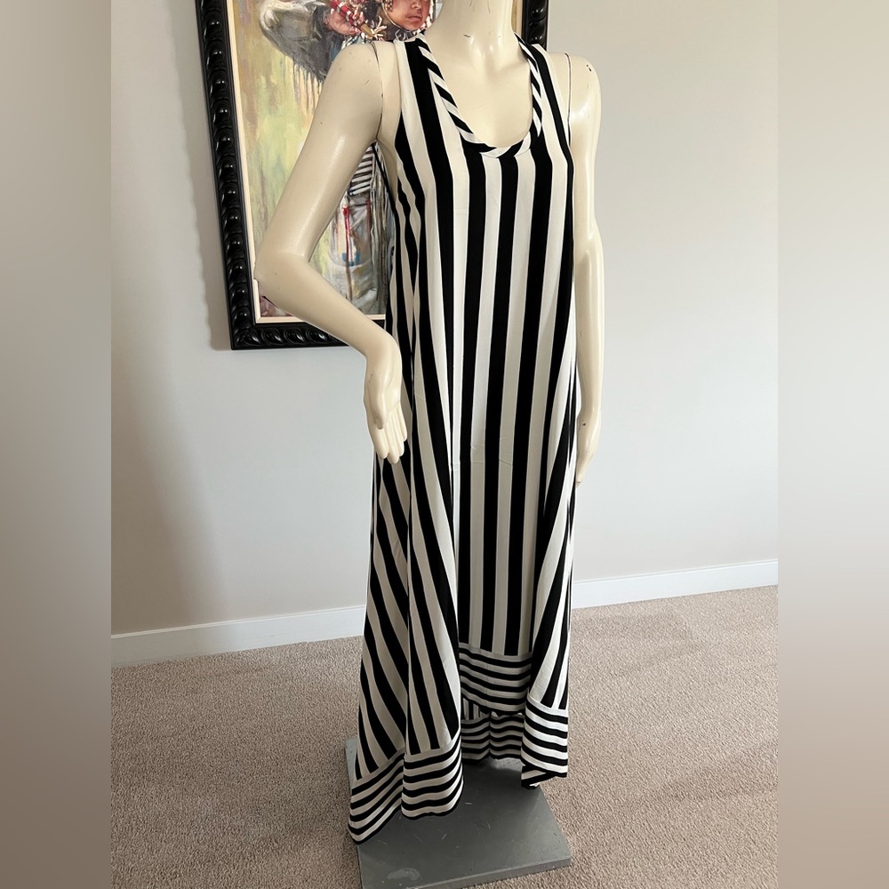 BCBGMAXAZRIA Gia High-Low Silk Maxi Dress – Size 0 - Picture 6 of 16